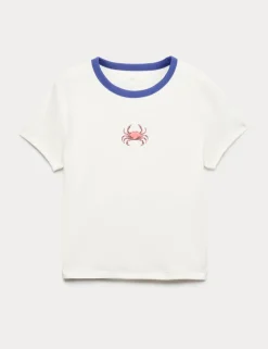 Cotton Rich Crab Graphic T-Shirt (6-16 Yrs)