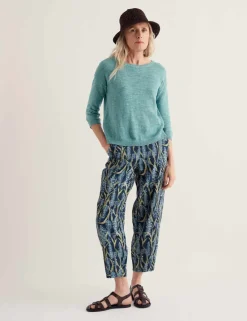 Cotton Rich Crew Neck Relaxed Jumper