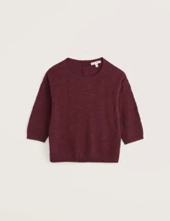 Cotton Rich Crew Neck Relaxed Jumper