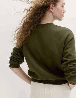 Cotton Rich Crew Neck Sweatshirt