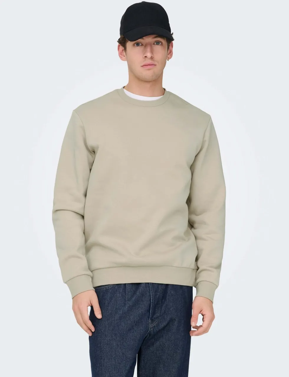 Cotton Rich Crew Neck Sweatshirt