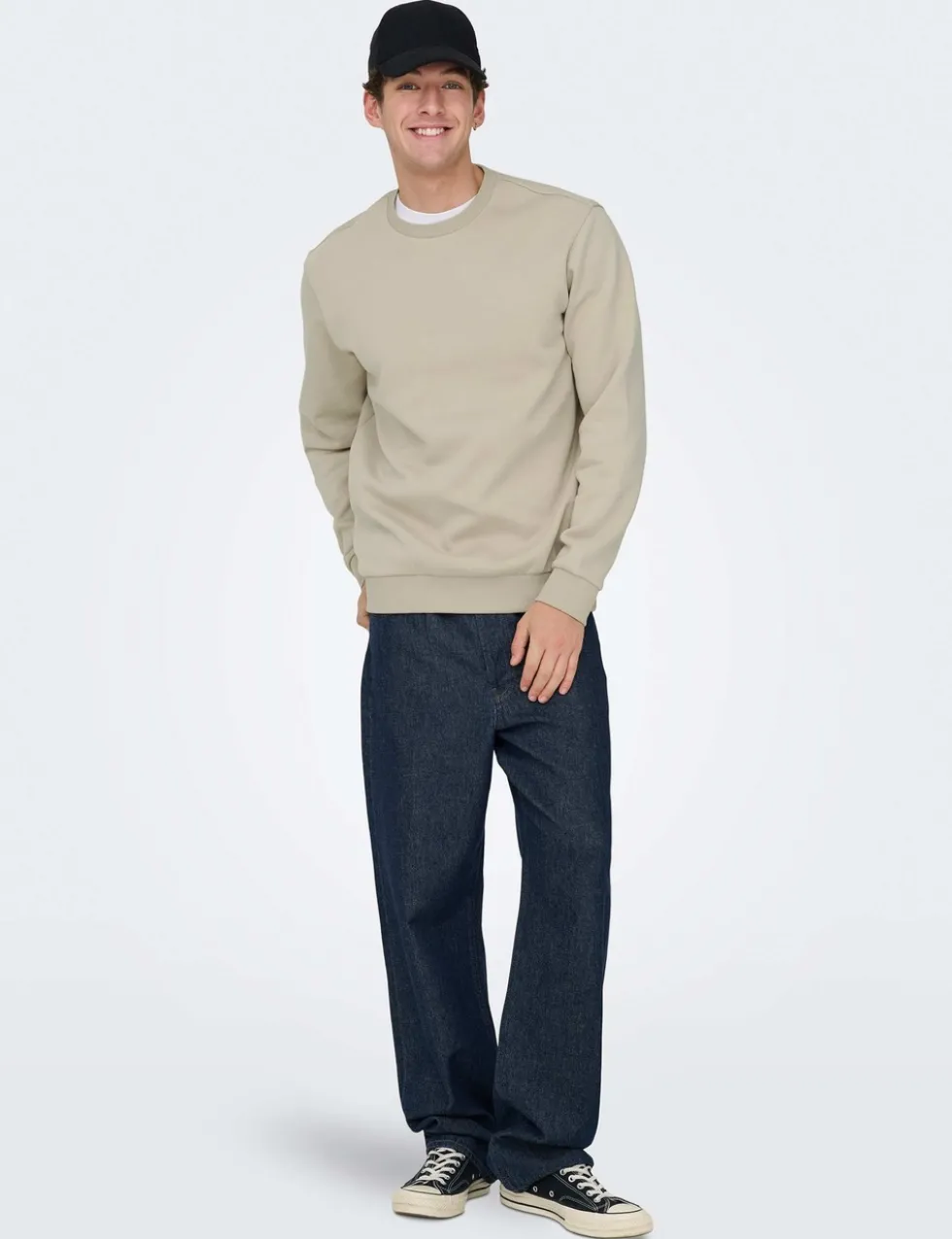 Cotton Rich Crew Neck Sweatshirt