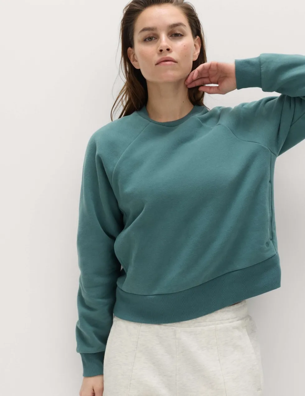 Cotton Rich Crew Neck Sweatshirt