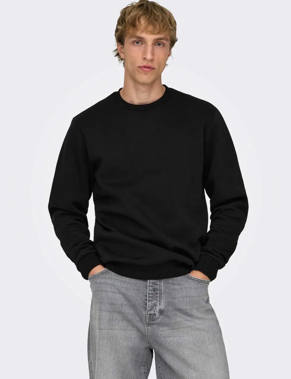 Cotton Rich Crew Neck Sweatshirt