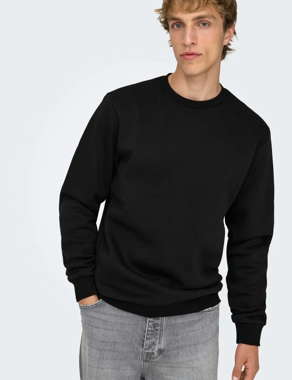 Cotton Rich Crew Neck Sweatshirt