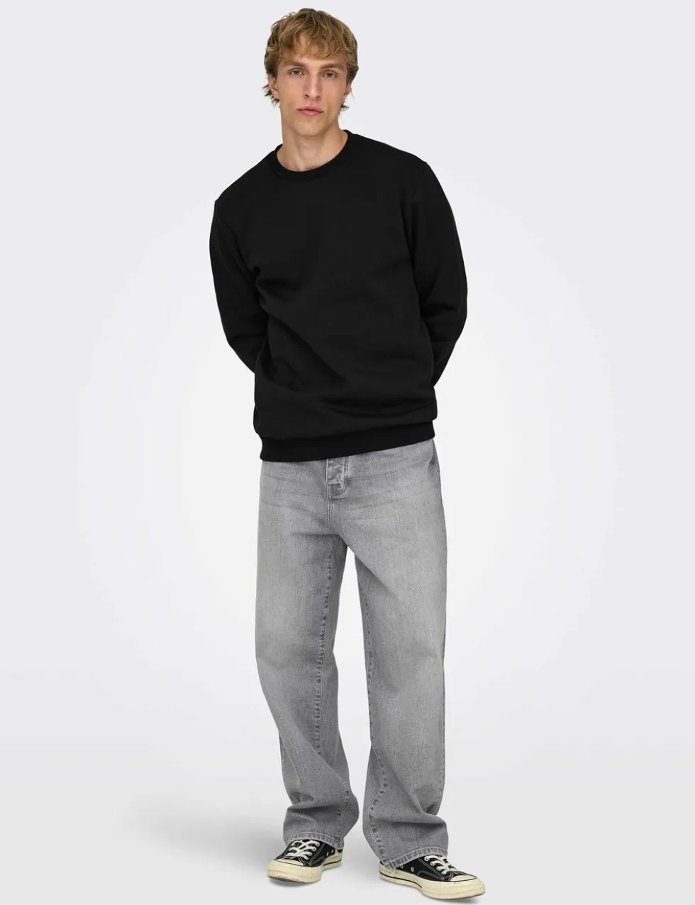 Cotton Rich Crew Neck Sweatshirt