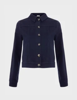 Cotton Rich Denim Cropped Jacket