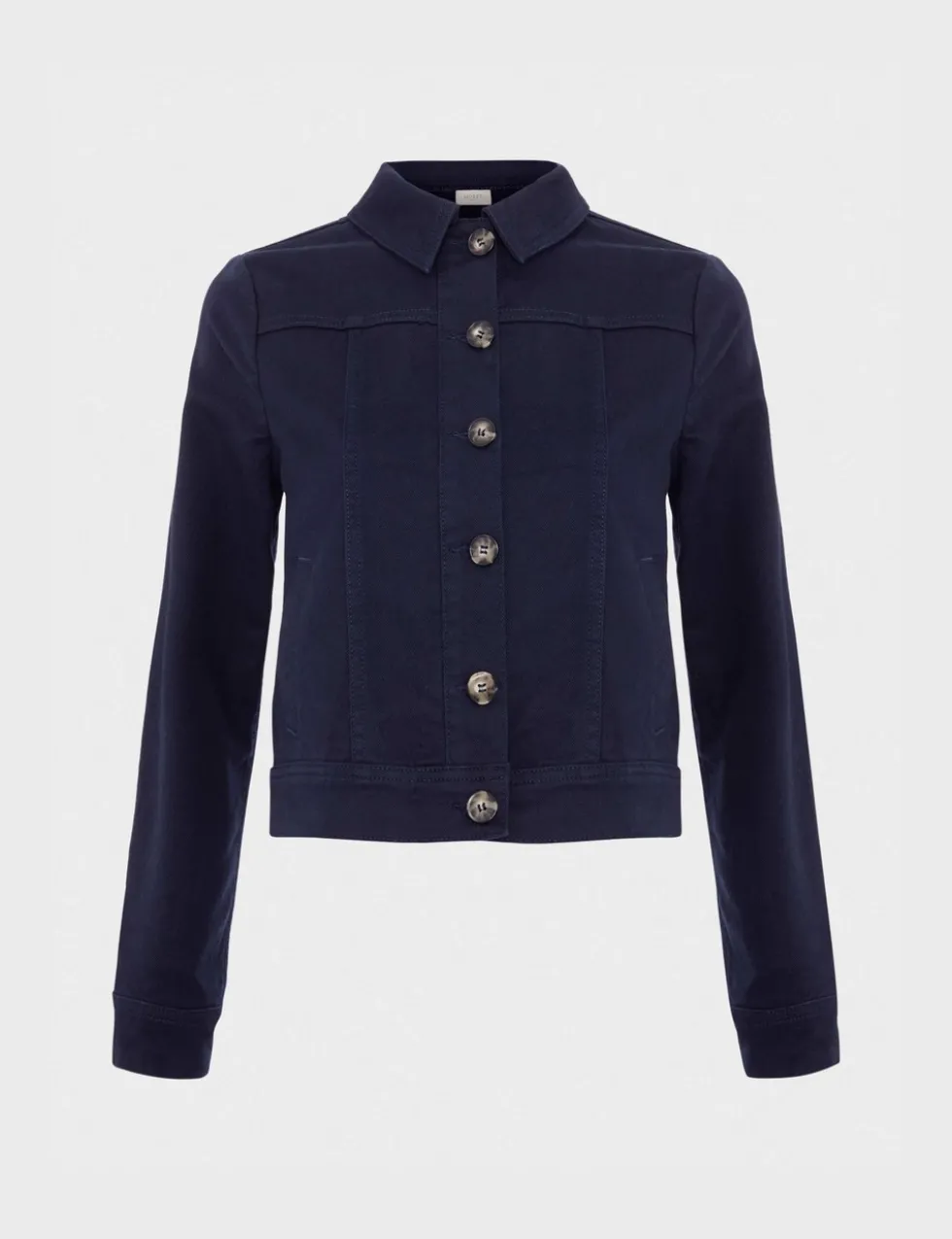 Cotton Rich Denim Cropped Jacket