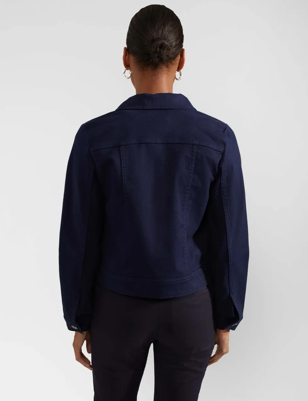 Cotton Rich Denim Cropped Jacket