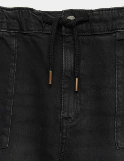 Cotton Rich Denim Drawstring Jeans (6-16 Yrs)