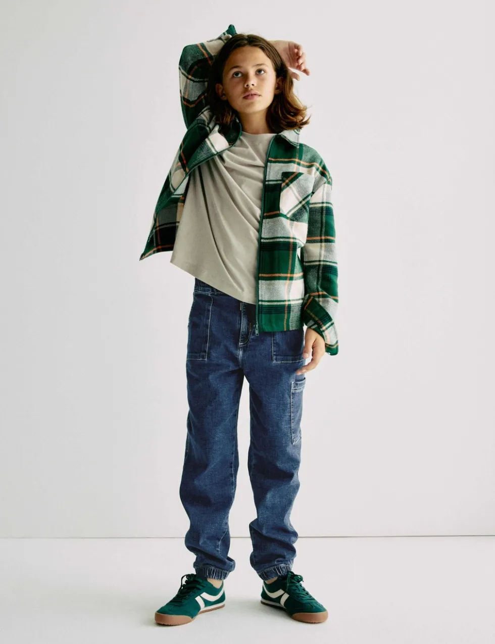 Cotton Rich Denim Drawstring Jeans (6-16 Yrs)