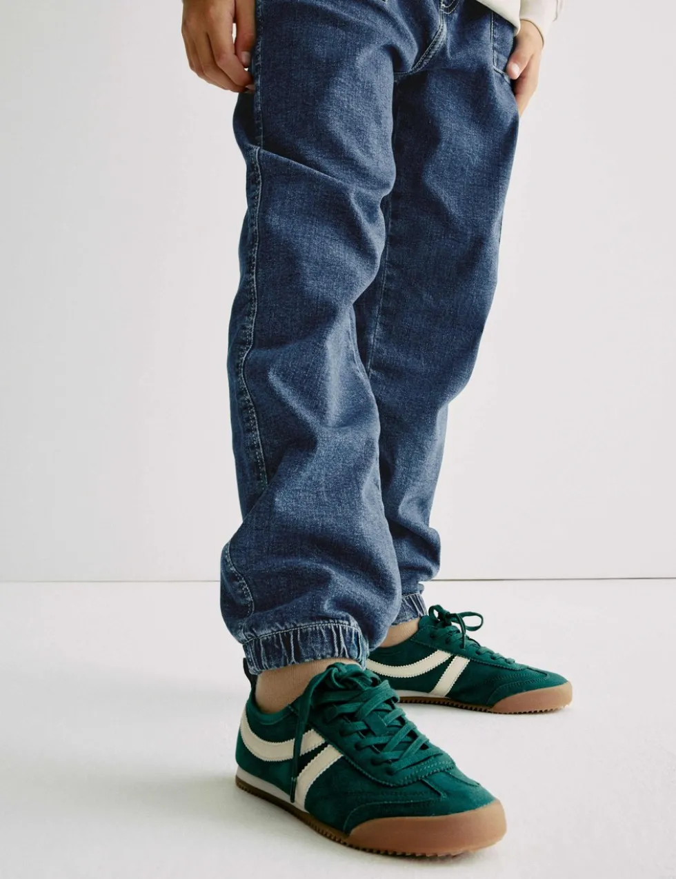 Cotton Rich Denim Drawstring Jeans (6-16 Yrs)