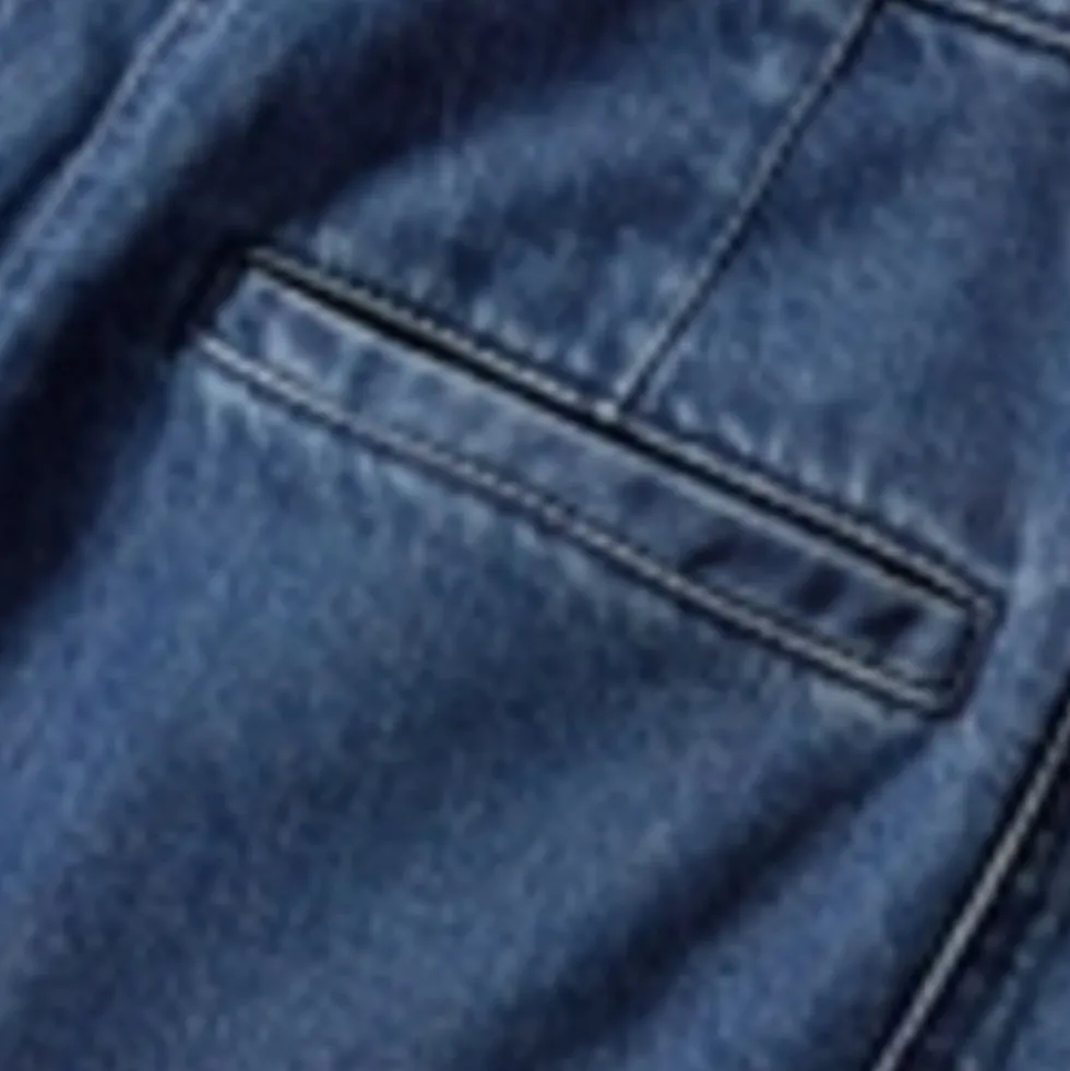 Cotton Rich Denim High Waisted Shorts