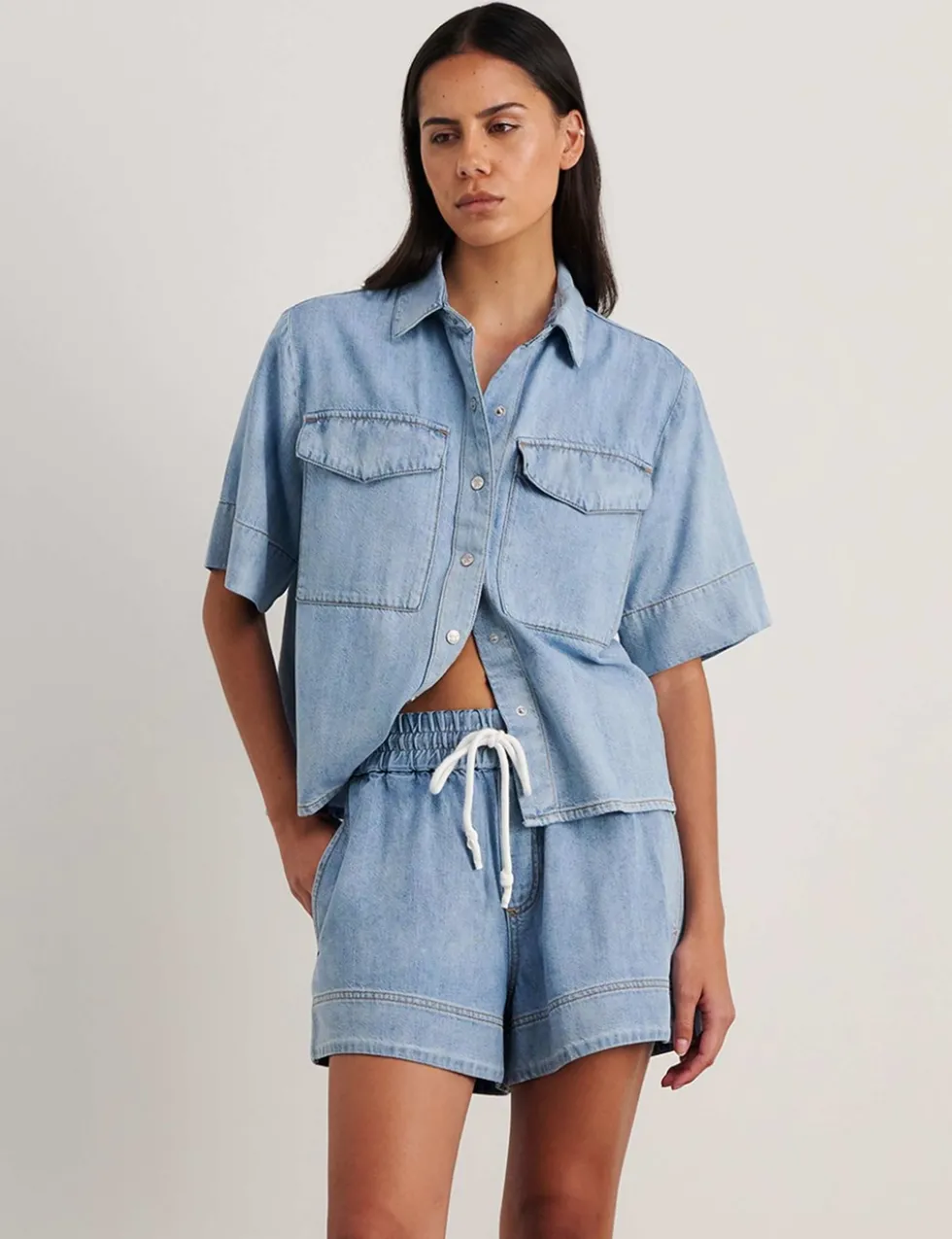 Cotton Rich Denim Shirt