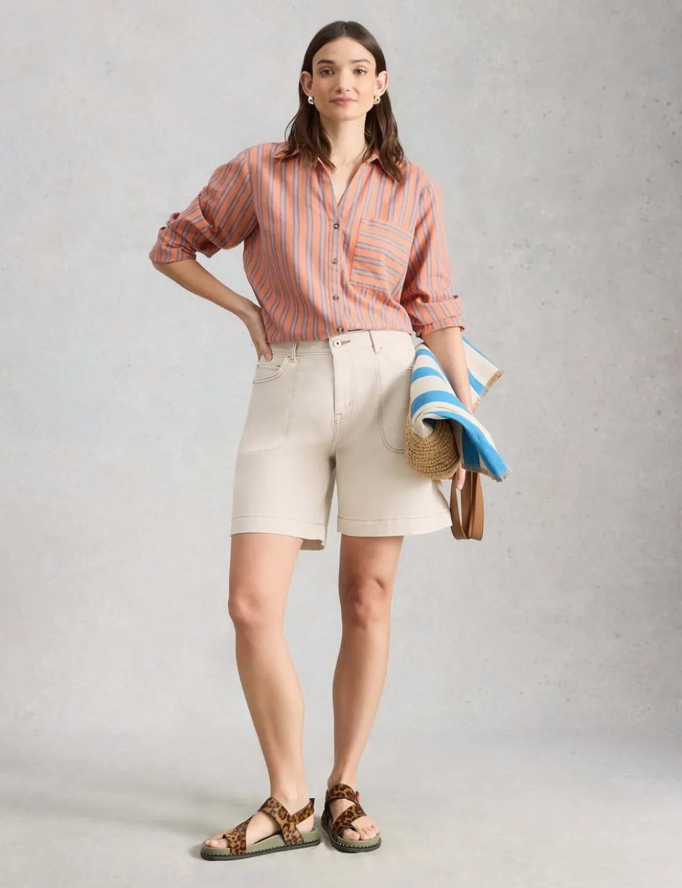 Cotton Rich Denim Shorts