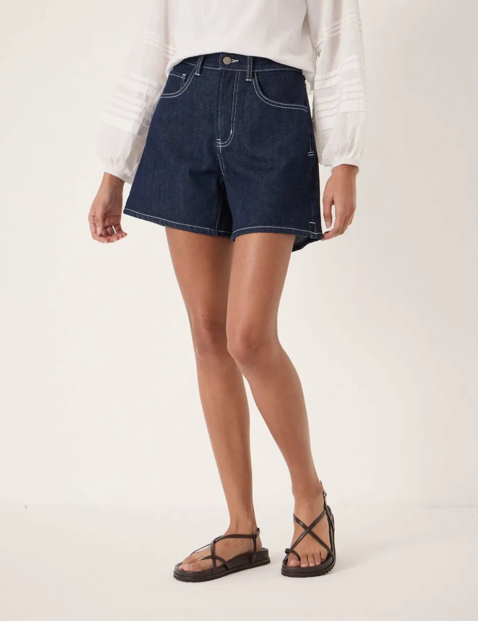 Cotton Rich Denim Shorts