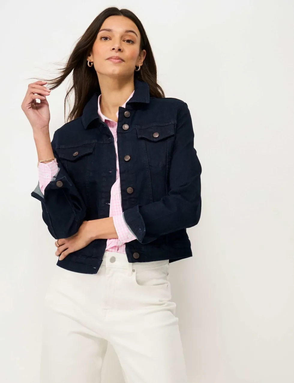 Cotton Rich Denim Western Jacket