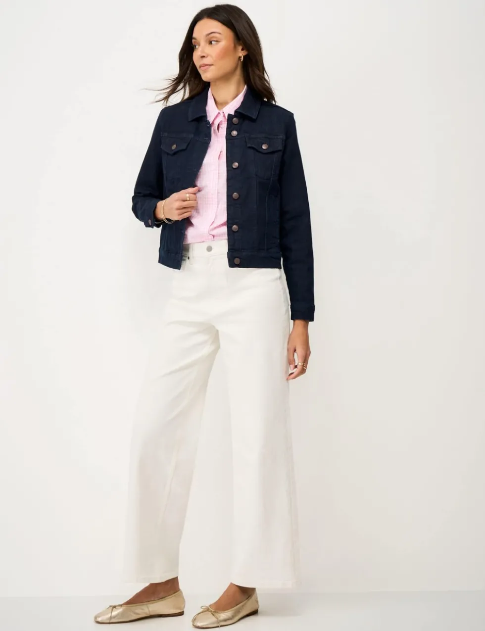 Cotton Rich Denim Western Jacket
