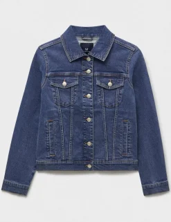 Cotton Rich Denim Western Jacket