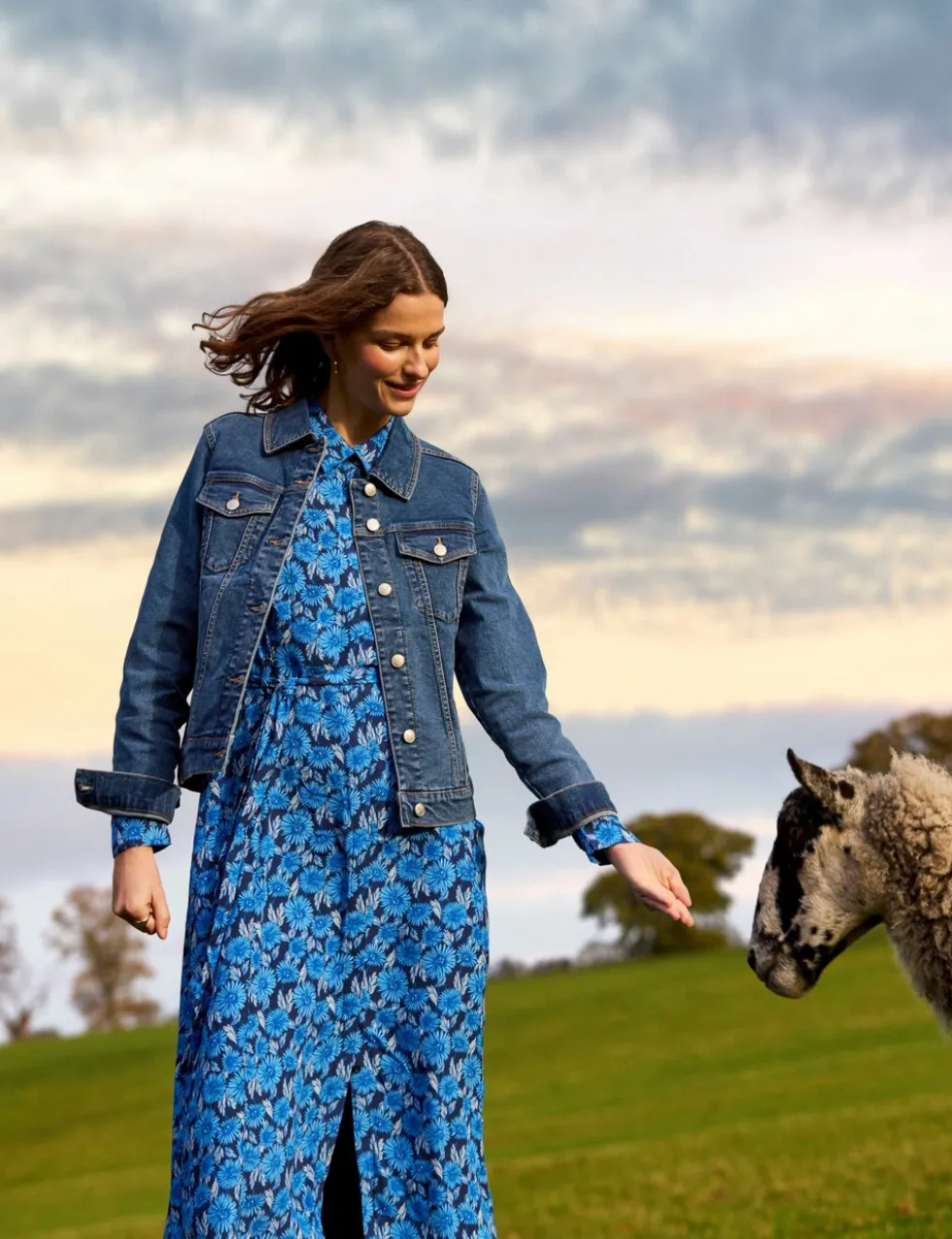Cotton Rich Denim Western Jacket