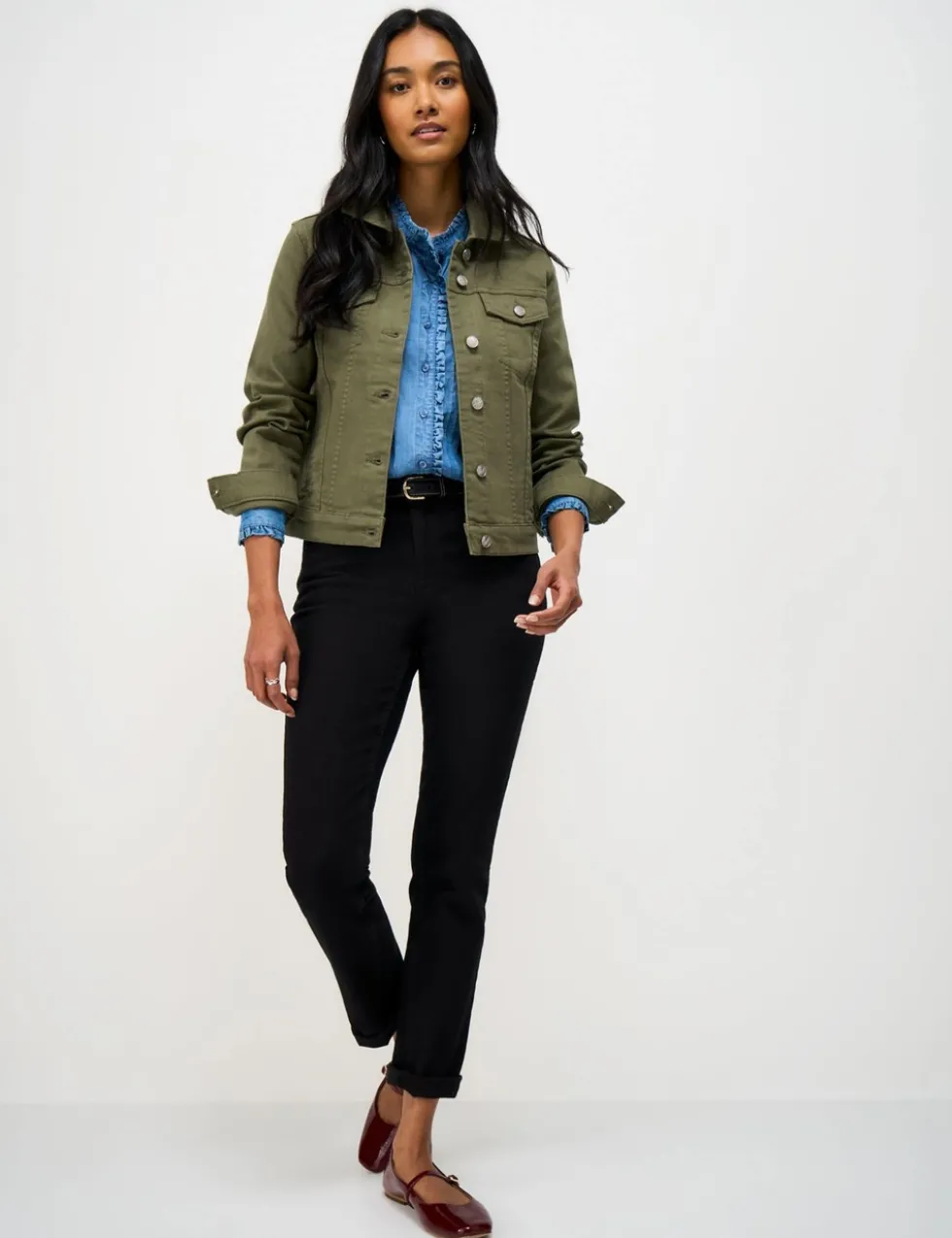 Cotton Rich Denim Western Jacket