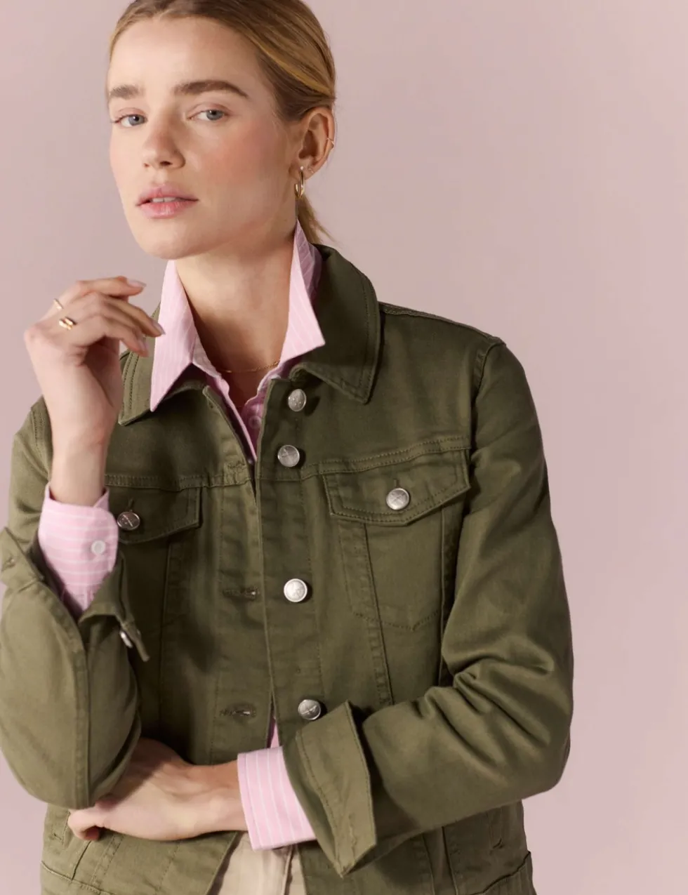 Cotton Rich Denim Western Jacket