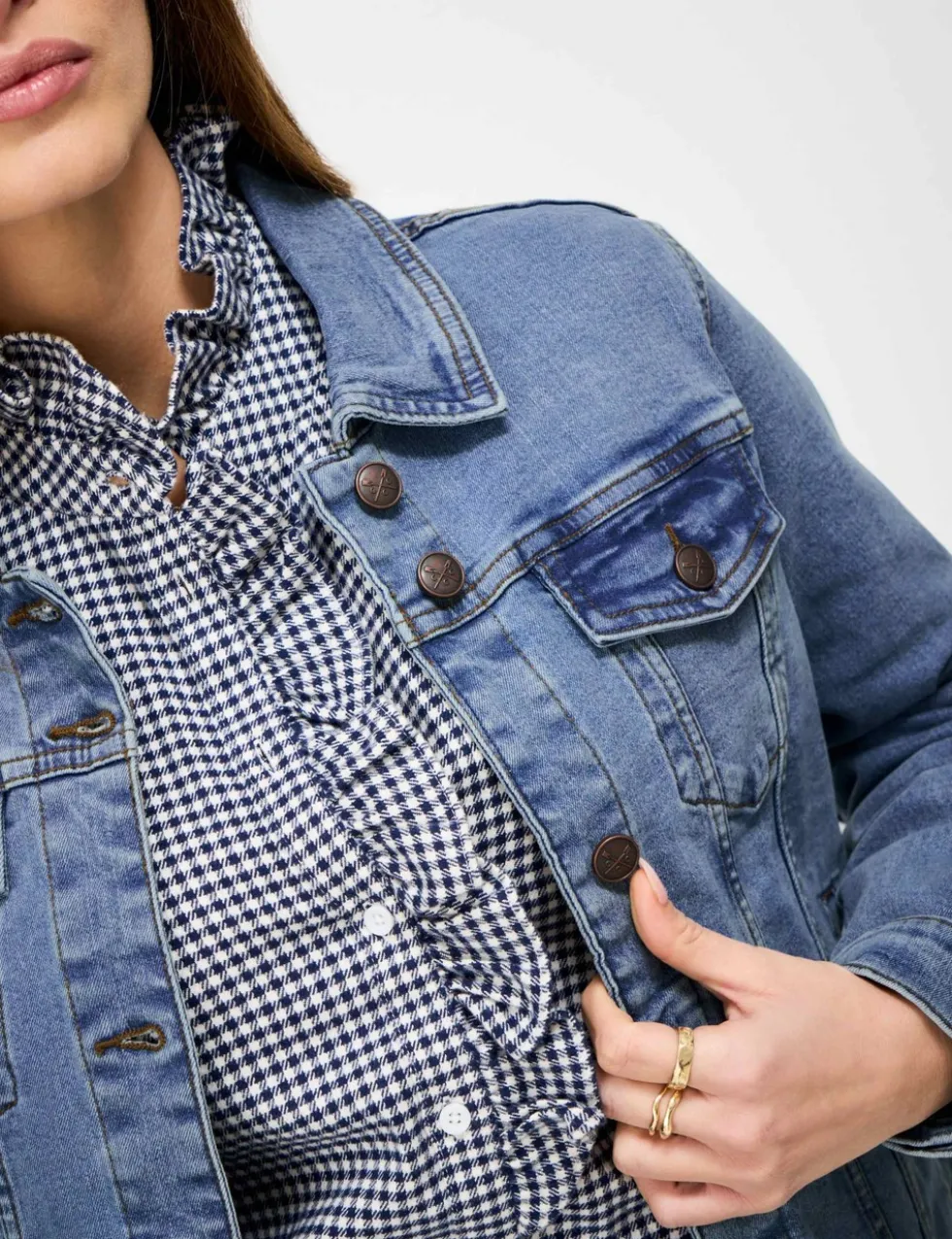 Cotton Rich Denim Western Jacket