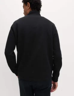 Cotton Rich Double Knit Half Zip Sweatshirt