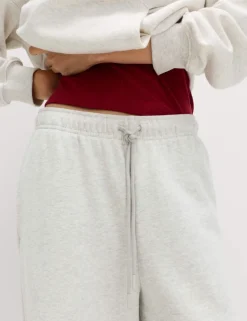 Cotton Rich Drawstring Wide Leg Joggers