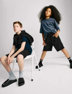 Cotton Rich Elasticated Waist Shorts (6-16 Yrs)