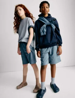 Cotton Rich Elasticated Waist Shorts (6-16 Yrs)
