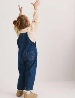 Cotton Rich Embroidered Dungaree Outfit (2-10 Yrs)