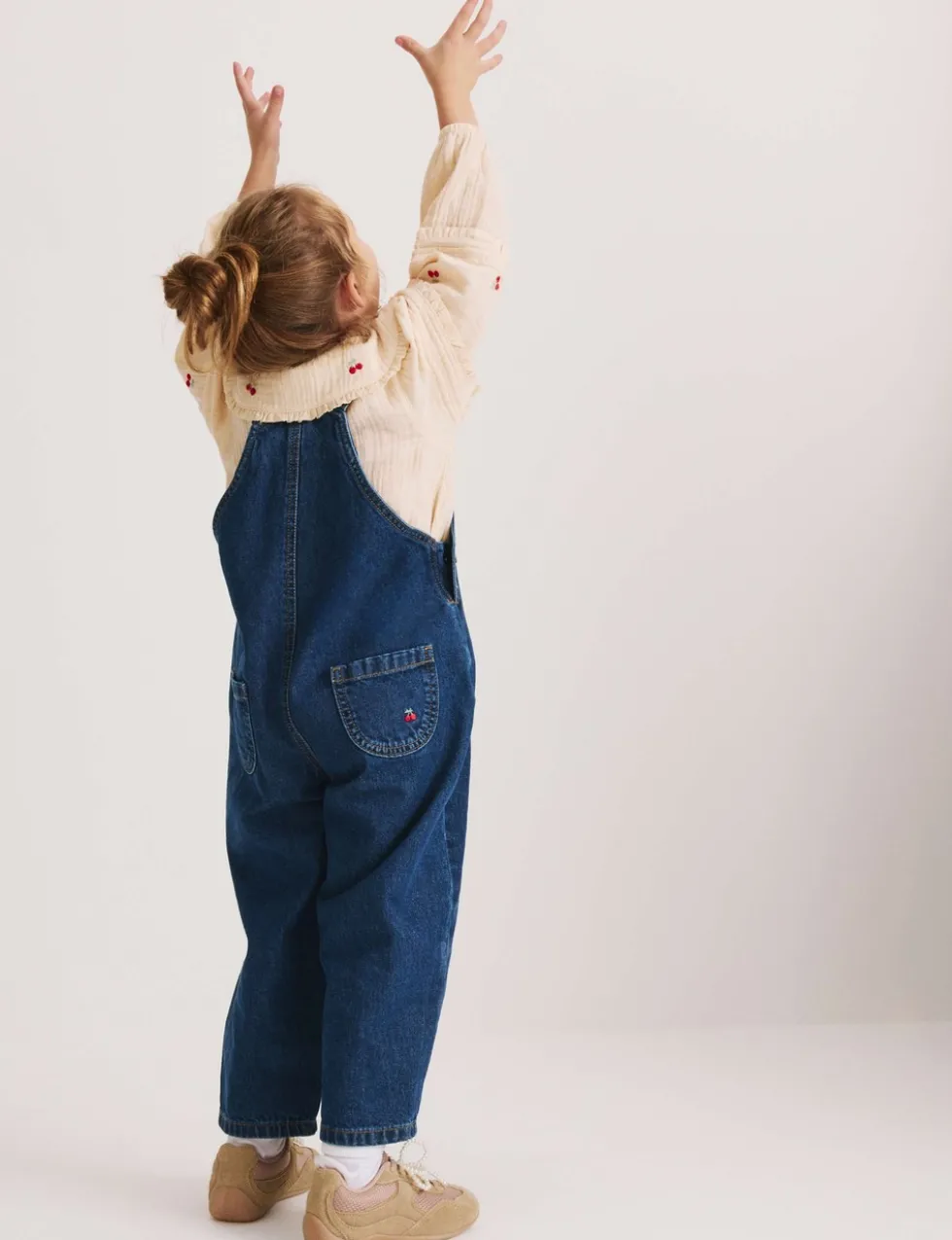Cotton Rich Embroidered Dungaree Outfit (2-10 Yrs)