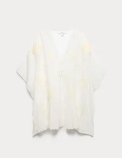 Cotton Rich Embroidered Kaftan