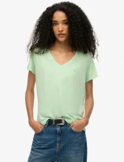 Cotton Rich Embroidered Scoop Neck T-Shirt