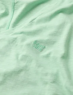 Cotton Rich Embroidered Scoop Neck T-Shirt