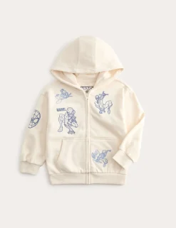 Cotton Rich Embroidered Spider-Man™ Zip Through Hoodie (2-8 Yrs)
