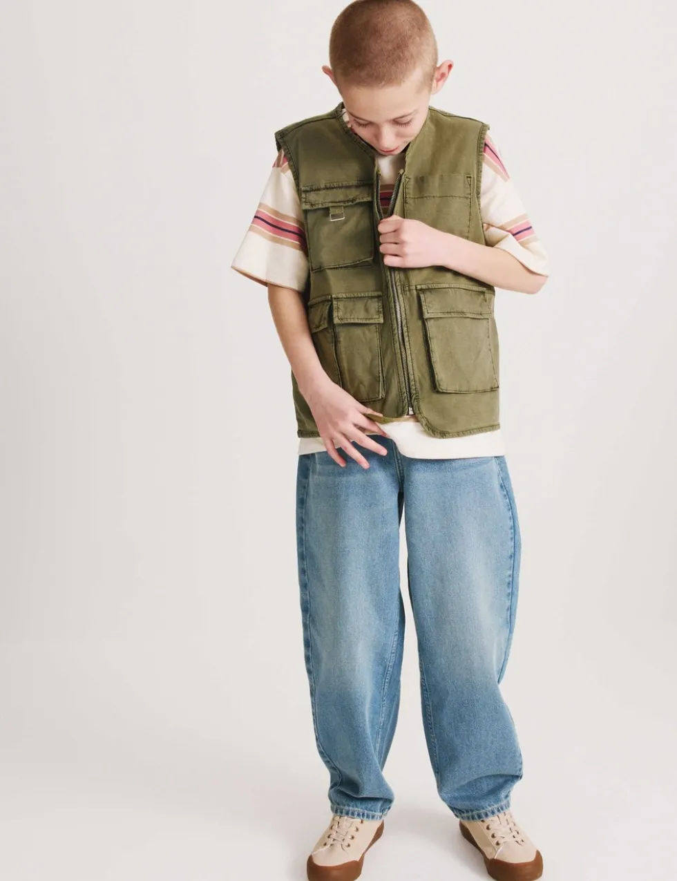 Cotton Rich Fisherman Utility Gilet (6-16 Yrs)