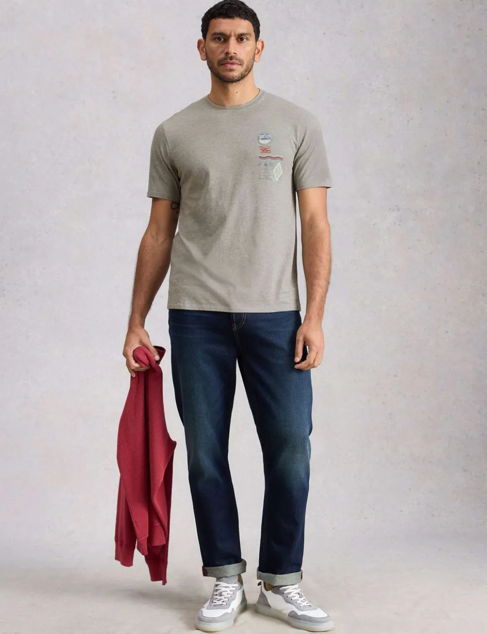 Cotton Rich Fishing Graphic Relaxed Fit T-Shirt