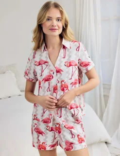Cotton Rich Flamingo Printed Pyjama Set