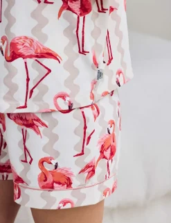 Cotton Rich Flamingo Printed Pyjama Set