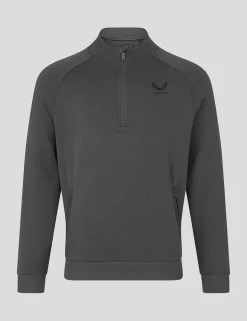 Cotton Rich Fleece Half Zip Sports T-Shirt