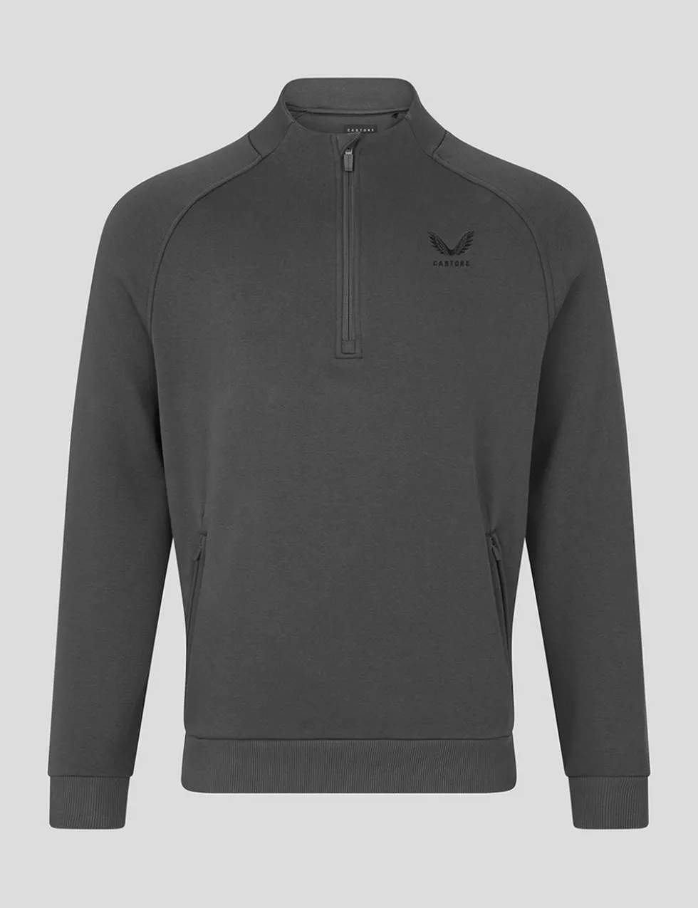 Cotton Rich Fleece Half Zip Sports T-Shirt