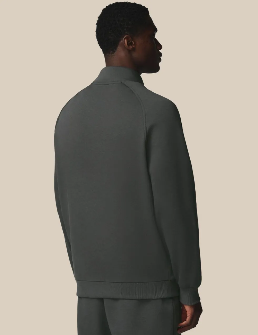 Cotton Rich Fleece Half Zip Sports T-Shirt