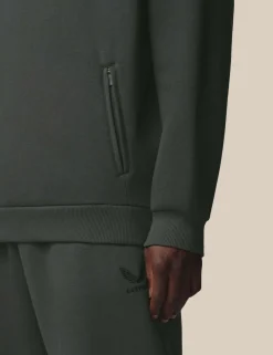 Cotton Rich Fleece Half Zip Sports T-Shirt