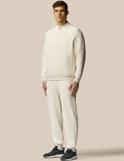 Cotton Rich Fleece Half Zip Sports T-Shirt