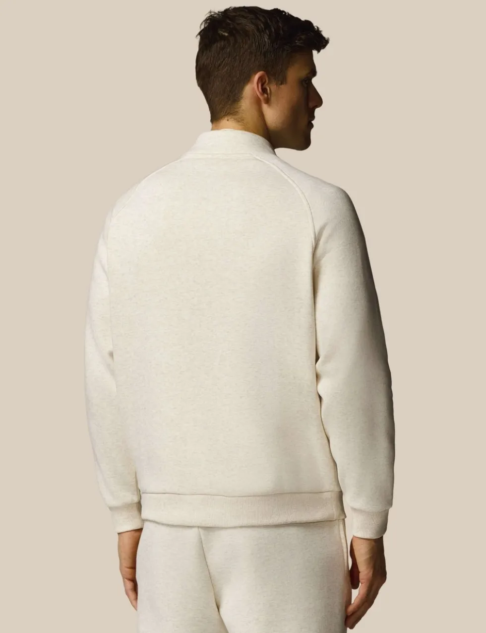 Cotton Rich Fleece Half Zip Sports T-Shirt