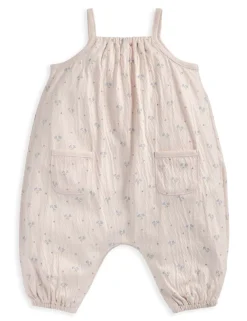 Cotton Rich Floral Crinkle Romper (0-24 Mths)