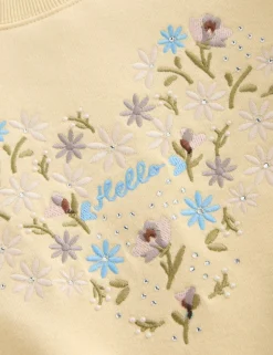 Cotton Rich Floral Heart Sweatshirt (2-8 Yrs)