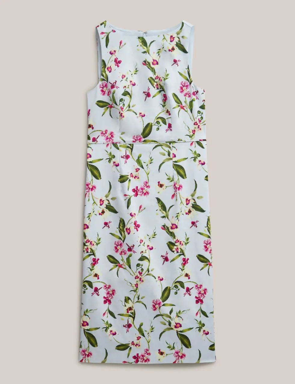 Cotton Rich Floral Knee Length Shift Dress